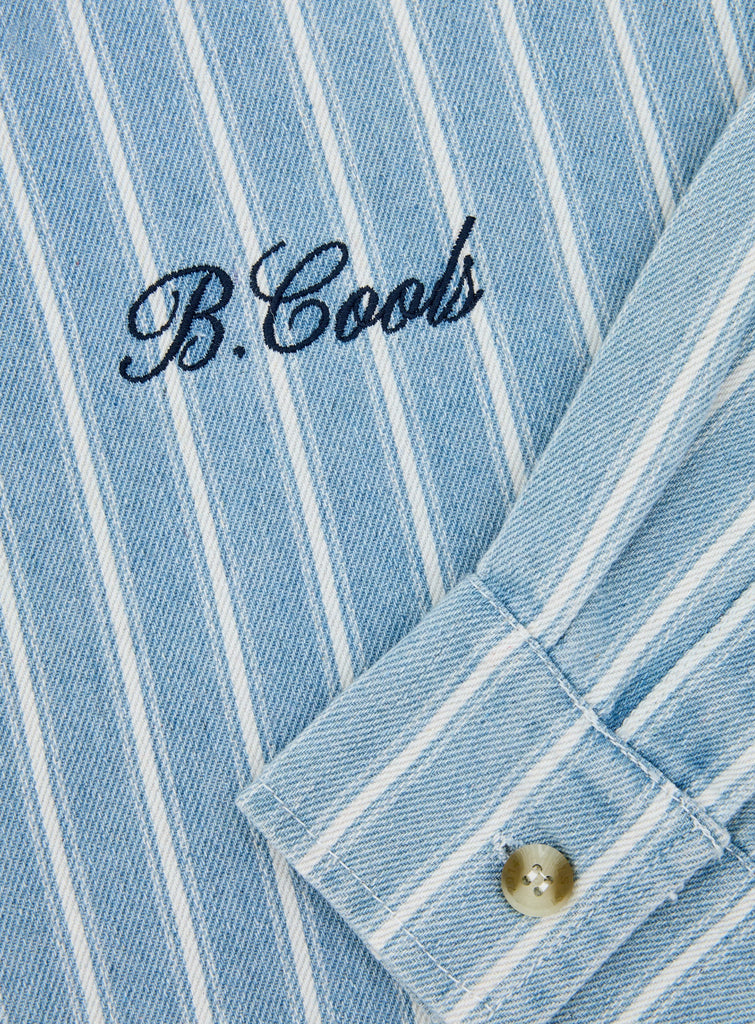 B.Cools Crop Long Sleeve Shirt - Blue Was $170 Now – Edna