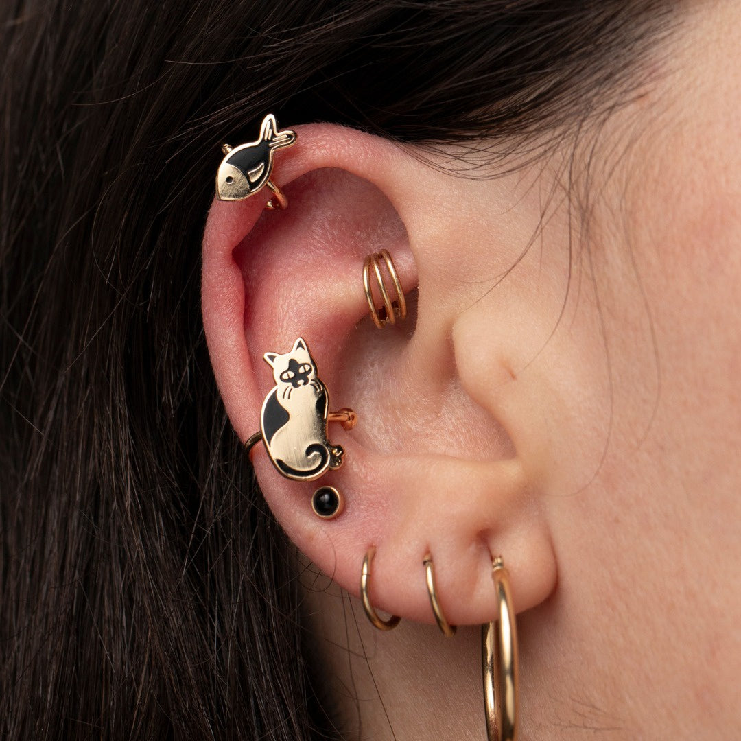 Ear Cuffs - Cat & Fish – Edna